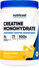 Nutricost, Performance, Creatine Monohydrate, Pineapple Mango, 1.1 lb (500 g)