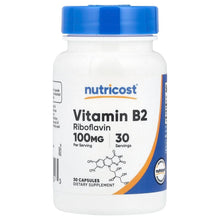 Nutricost_VitaminB2_100mg_30Capsules - Brands For Less USA