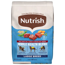 Nutrish Large Breed Real Beef, Pea, Carrot & Brown Rice Recipe Whole Health Blend Dry Dog Food, 14 lb. Bag (Rachael Ray)