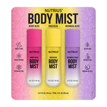 Nutrius Body Mist, 4 fl oz, 3-pack