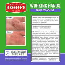 O'Keeffe's Working Hands and Night Treatment, 3 oz., 3 pk.