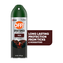 OFF! Sportsmen Long Lasting Protection Ticks 25% Deet Insect Repellent IV Aerosol, 6 oz