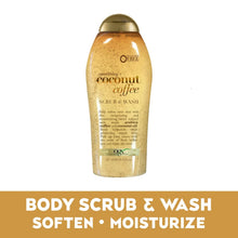 (4 pack) OGX Smoothing + Coconut Coffee Exfoliating Body Scrub, 19.5 Fl oz