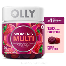 OLLY Women's Multivitamin Gummy Supplement, Vitamins A, D, C, E, Biotin, Folic Acid, 90 Ct