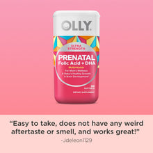 OLLY Ultra Strength Prenatal Multivitamin Softgels, Folic Acid, DHA, Iron, Vitamins B, C, D & E, 60 Count