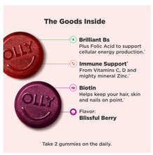 OLLY Women's Multivitamin Gummy, Vitamin A, D, C, E, Biotin, Folic Acid, Berry Flavor, 90 Ct