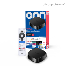 onn 4K Plus Streaming Device, Google TV - Ultra-fast Streaming, Stunning 4K UHD, 16GB Storage, 2GB RAM, Dolby Vision & Atmos, Remote with Voice Control - Brands For Less USA