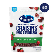 Ocean Spray® Craisins®, 50% Less Sugar Dried Cranberries, Dried Fruit, 10 oz Pouch - Brands For Less USA