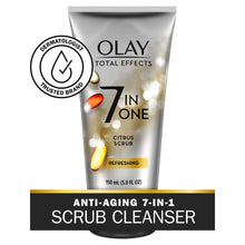 Olay Facial Cleanser, Skin Care Total Effects Daily Face Wash, Refreshing Citrus Scrub Facial Cleanser, 5.0 fl oz