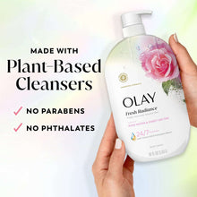 Olay Fresh Radiance Body Wash, Rose Water & Sweet Nectar, with Vitamin B3, 35oz