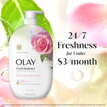 Olay Fresh Radiance Body Wash, Rose Water & Sweet Nectar, with Vitamin B3, 35oz