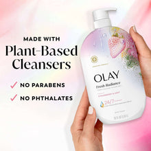 Olay Fresh Radiance Body Wash, Strawberry & Mint, with Vitamin B3, 35oz