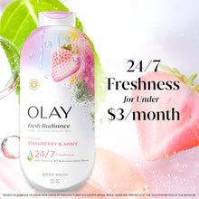 OlayFreshRadianceBodyWashwithEssenceofStrawberryandMint_VitaminB3andAntioxidantBlend5 - Brands For Less USA