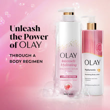 Olay Intensely Hydrating Body Wash with Hyaluronic Serum Complex, Strawberry Fizz Scent, 20 fl oz