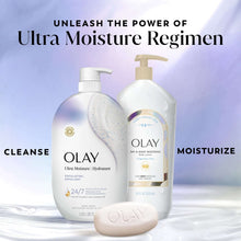 Olay Ultra Moisture Exfoliating Body Wash, Vitamin B3 and Hyaluronic Blend, 35oz