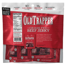 Old Trapper Grass-Fed Beef Jerky, 1.25 oz, 10-count