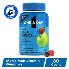 One A Day Mens Multivitamins Gummies with B Vitamins, Physical Energy Support 80 Count