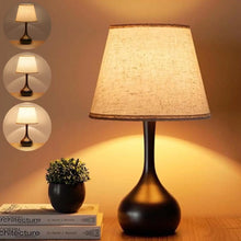 LOFTER-PRO Touch Table Lamps for Bedroom, 3-Way Dimmable Bedside Lamp - Home Decor, Touch Controlled Small Light For Bedroom, Living Room, Office, Desk (Including LED Bulbs)