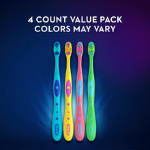 Oral-B Kids Toothbrush with Space Designs, Extra Soft Bristles, 4 Pack, for Children Ages 2+