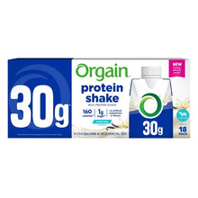 Orgain 30g Milk Protein Shake, Vanilla, 11.0 fl oz, 18-pack
