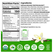 Orgain Organic Vegan 21g Protein Powder, Plant Based Shake Drink, Vanilla Bean 1.02lb