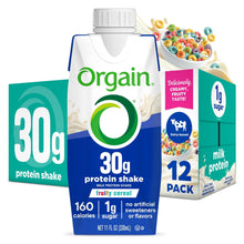 Orgain 30g Protein Shake, Dairy Based, 11oz, 12ct