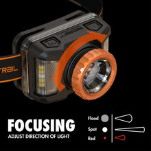 Ozark Trail 1000 Lumen Rechargeable Focusing Headlamp with USB Charging and Adjustable Strap
