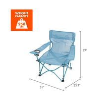 OzarkTrailQuadFoldingBeachChairwithCupholder_Aqua5 - Brands For Less USA