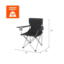 Ozark_Trail_Quad_Folding_Camp_Chair_with_Cup_Holder_Black_5 - Brands For Less USA