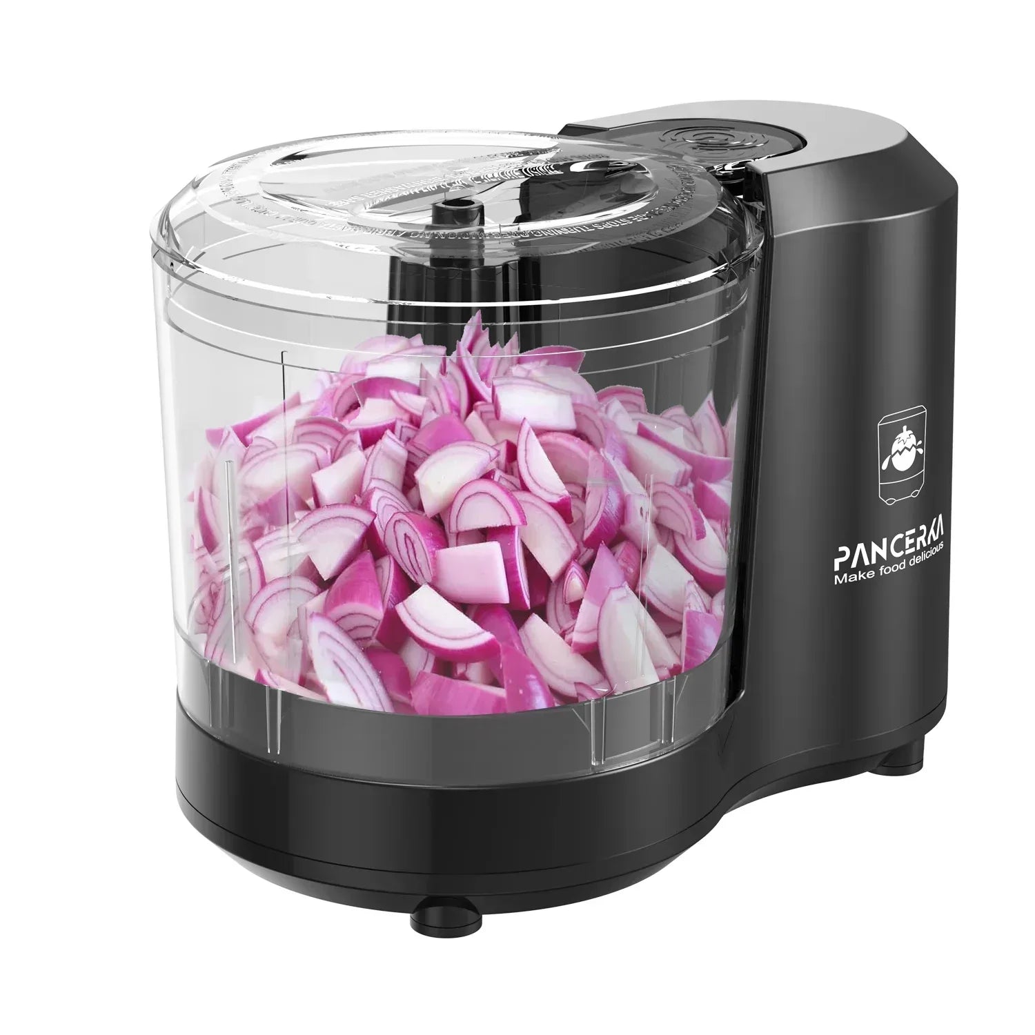 PANCERKA Electric Food Chopper, 1.5Cup Food Processor, BRL-7003, Black ...