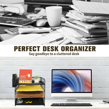 PHANCIR4-TierDeskOrganizer-NewOfficeSupplies-MetalDesktopFileOrganizer-StoragewithPull-outDrawer_5422_5 - Brands For Less USA