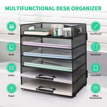 PHANCIR6-TierDeskOrganizerPaperStorageBox-StationeryTraywithHandleMeshStationeryTrayDesktopFileC_2580_5 - Brands For Less USA