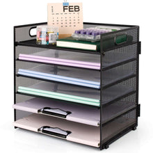 PHANCIR6-TierDeskOrganizerPaperStorageBox-StationeryTraywithHandleMeshStationeryTrayDesktopFileC_500_1 - Brands For Less USA