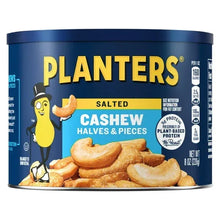 PLANTERS-Salted-Cashew-Halves-Pieces-Party-Snacks-Plant-Based-Protein-8oz-Steel-Can-1-Canister_62484cbe-0f28-43ec-b474-ad3b8b03342b.024faf65df3393955f194874ef8a889e - Brands For Less USA