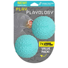 Play by Playology Dog Toys Interactive Dog Balls Crunchy Ball Toy 2-Pack
