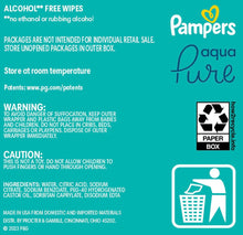 Pampers Aqua Pure Baby Wipes, Fragrance Free, 13 pk., 728 Wipes
