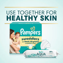 Pampers Aqua Pure Baby Wipes, 99% Water, Unscented, 8-Pack 448 Total Wipes (Select for More Options)