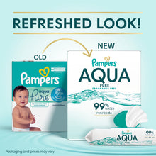 Pampers Aqua Pure Baby Wipes, 99% Water, Unscented, 8-Pack 448 Total Wipes (Select for More Options)
