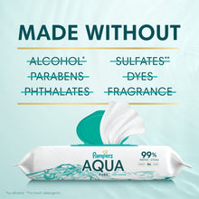 Pampers Aqua Pure Baby Wipes, 99% Water, Unscented, 8-Pack 448 Total Wipes (Select for More Options)