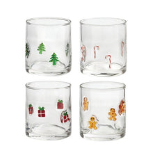 Pandex 14 oz Holiday Icon Glasses, Set of 4
