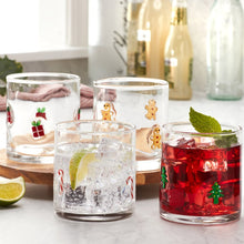 Pandex 14 oz Holiday Icon Glasses, Set of 4