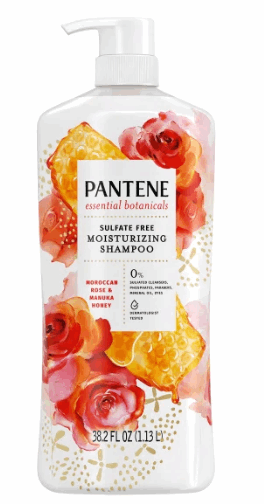 Pantene Essential Botanicals Moroccan Rose & Manuka Honey Shampoo, 38.2 fl oz