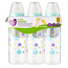 Parent's Choice Bottle, Newborns, Unisex, Cloud Print, 3 Pack, 9 fl oz
