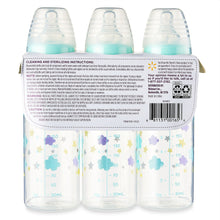 Parent's Choice Bottle, Newborns, Unisex, Cloud Print, 3 Pack, 9 fl oz