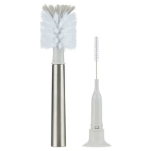 Parent's Choice Brush Breaks Long Handle Stainless Bottle Brush Cleaning Kit with Bottle Brush, Straw Brush, Nipple Brush, 2.63 in, Gray, 1 Piece
