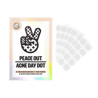 Peace Out Salicylic Acid Acne Day Dots, 60-pack