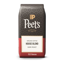 Peet's Coffee House Blend Premium Dark Roast Ground Coffee, Arabica, 10.5 oz - Brands For Less USA