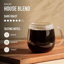 Cápsulas K-Cup de café descafeinado tostado oscuro Peet's Coffee, mezcla de la casa (75 unidades)