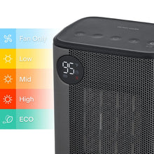 PelonisTabletopDigitalCeramicHeaterwithDigitalThermostatandRemoteControl_Black1 - Brands For Less USA