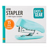 Pen+Gear 15-Sheet Mini Stapler with 1000 Staples, Blue